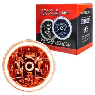 Oracle Lighting - Oracle 6904-005 Pre-Installed Lights 5.75" Sealed Beam Amber Halo