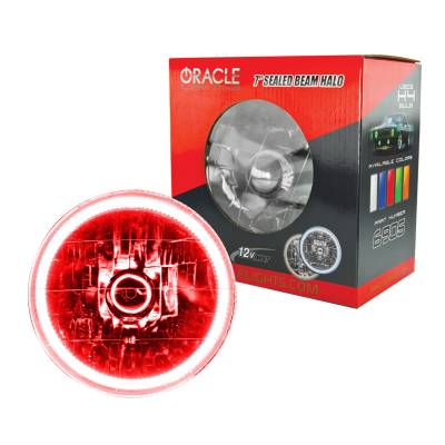 Oracle Lighting - Oracle 6905-003 Pre-Installed Lights 7" Sealed Beam Red Halo
