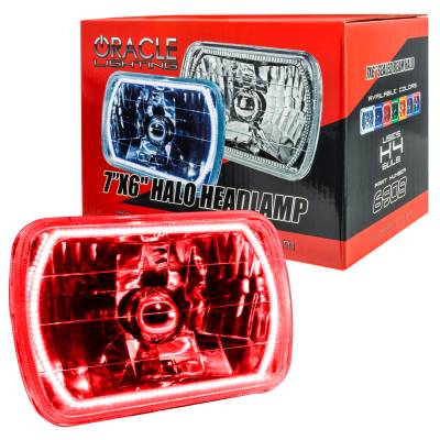 Oracle Lighting - Oracle 6908-003 Pre-Installed Lights 7x6" Sealed Beam Red