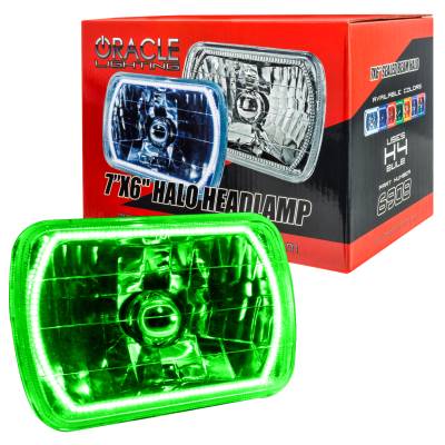 Oracle Lighting - Oracle 6908-004 Pre-Installed Lights 7x6" Sealed Beam Green