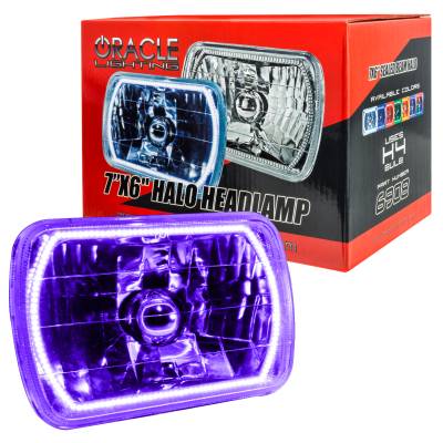 Oracle Lighting - Oracle 6908-007 Pre-Installed Lights 7x6" Sealed Beam UV/Purple