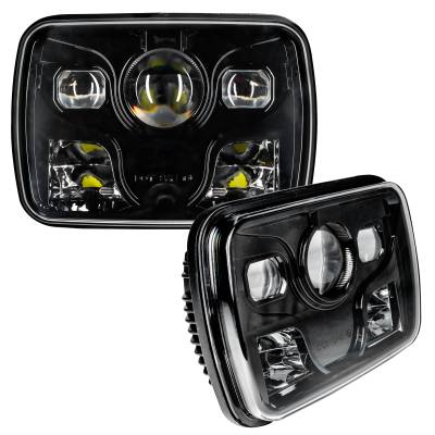 Oracle Lighting - Oracle 6919-001 7x6" 40W Replacement LED Headlight Black Bezel 6000K Pair