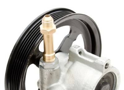 Flaming River - Flaming River FR1634 Power Steering Pump Extended AN Fitting LS3