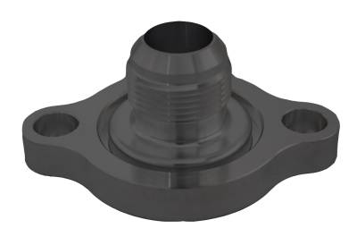 March Performance - March Performance BTH-215-08 Water Neck Engine Straight 2-Pc Billet -16AN Black