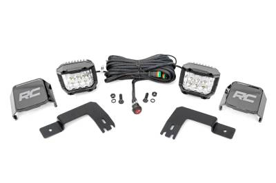 Rough Country Suspension Systems - Rough Country 93190 Under Bed Mount 2" LED Pod Light Kit for Xpedition ADV-5