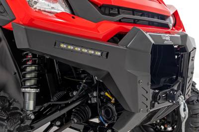 Rough Country Suspension Systems - Rough Country 92088 Front Bumper Wings Black for Honda Pioneer 1000-6