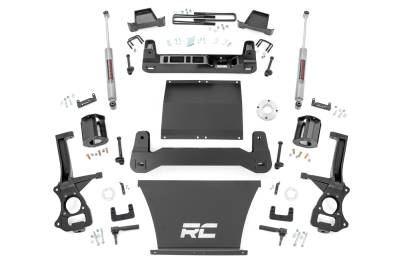 Rough Country Suspension Systems - Rough Country 23830 6" Suspension Lift Kit for 19-24 Silverado/Sierra 1500 RWD