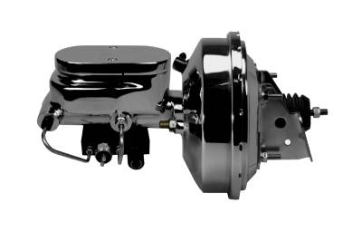 Leed Brakes - Leed Brakes PBKT1084 Power Booster Kit 9" Booster 1" Flat Top Combo Valve Chrome