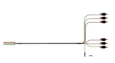 Blue Ox - Blue Ox BX88442 Taillight Wiring Kit w/6 Diodes 26' Long 6-Wire Harness