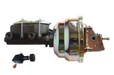 Leed Brakes - Leed Brakes 1M105 8" Booster Zinc Firewall Mount Master Cylinder Disc/Drum Kit