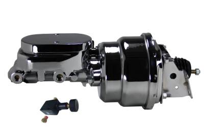 Leed Brakes - Leed Brakes 2L605 7" Dual Power Booster 1-1/8" Bore Master Valve Chrome