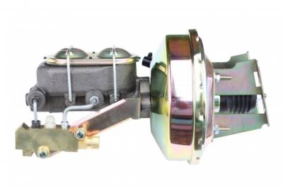 Leed Brakes - Leed Brakes 3Q1A1 9" Power Booster 1-1/8" Bore Master Disc/Drum Zinc