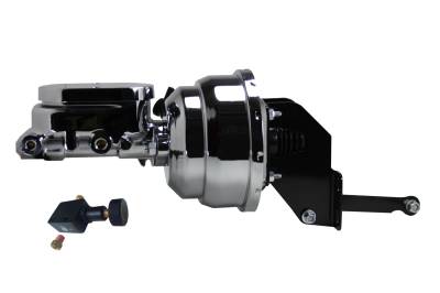Leed Brakes - Leed Brakes A9F05 8" Dual Power Booster 1" Bore Master Adjustable Valve Chrome