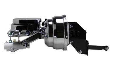 Leed Brakes - Leed Brakes A9FB2 8" Dual Power Booster 1" Bore Master Disc/Drum Chrome