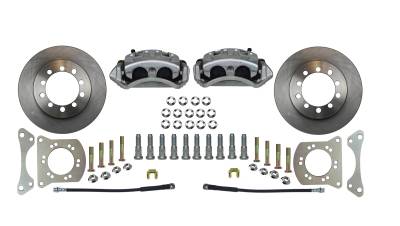 Leed Brakes - Leed Brakes FC3001SM Spindle Kit w/Plain Rotors & Zinc Plated Calipers