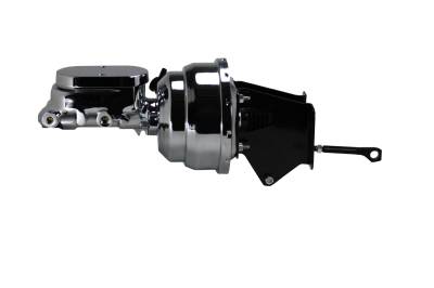 Leed Brakes - Leed Brakes C9F 8" Dual Power Booster 1" Bore Master Chrome