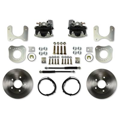 Leed Brakes - Leed Brakes RC0012 Rear Disc Brake Kit w/Plain Rotors & Zinc Plated Calipers