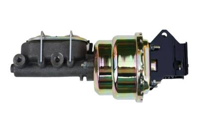 Leed Brakes - Leed Brakes E63F7 7" Dual Power Booster 1" Bore Master Adj. Combo Valve Zinc