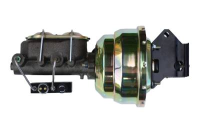 Leed Brakes - Leed Brakes E81F7 8" Dual Power Booster 1-1/8" Bore Master Adj. Combo Valve Zinc