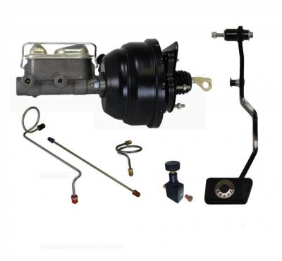 Leed Brakes - Leed Brakes FC0008HK Power Hydraulic Kit w/Pre-Bent Lines Adj. Valve & Pedal