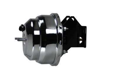 Leed Brakes - Leed Brakes G9 8" Dual Power Brake Booster w/Bracket Chrome