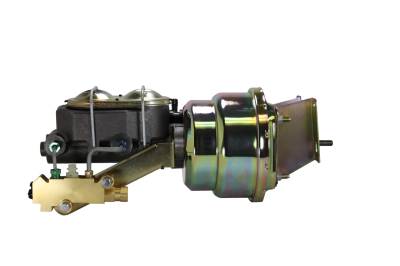 Leed Brakes - Leed Brakes H61A3 7" Dual Power Booster 1-1/8" Bore Master Disc/Disc Zinc