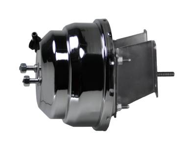 Leed Brakes - Leed Brakes H9 8" Dual Power Brake Booster w/Bracket Chrome