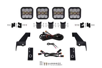 Diode Dynamics - Diode Dynamics DD7268 Light Bar Mounting Kit for Jeep
