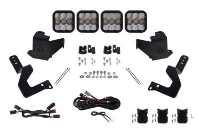 Diode Dynamics - Diode Dynamics DD7409 SS5 Grille CrossLink Lightbar White Combo for 22-25 Tundra
