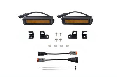 Diode Dynamics - Diode Dynamics DD7932 SS6 LED Fog Light Kit Amber Wide for 24-26 Toyota Tacoma