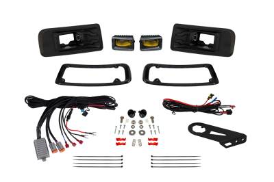 Diode Dynamics - Diode Dynamics DD7769 Elite Series Add-On LED Fog Light Kit Yellow 22+ Maverick