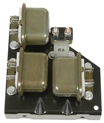 Auto Metal Direct - Auto Metal Direct W-806 Headlamp Relay Board w/Circuit Breaker for 67 Camaro