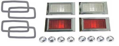 Auto Metal Direct - Auto Metal Direct W-948A Side Marker Light Assemblies for 68 Camaro Chevy II