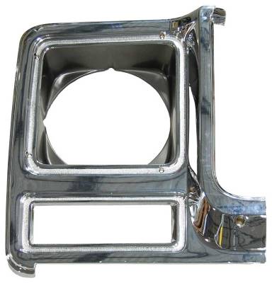 Auto Metal Direct - AMD X145-4079-2R RH Headlamp Bezel Chrome Dark Gray for 79-80 Chevy/GMC