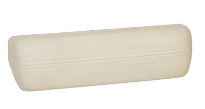 Auto Metal Direct - Auto Metal Direct X529-2068-W Front White Armrest Pad for 68-72 Dodge/Ply A-Body