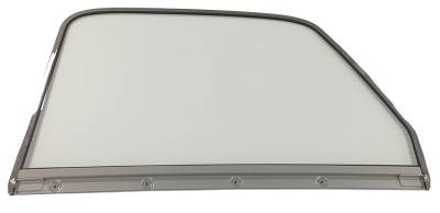 Auto Metal Direct - AMD X550-4047-1L LH Door Glass Assy w/Chrome Frame for 47-50 Chevy/GMC