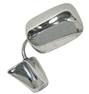 Auto Metal Direct - Auto Metal Direct X570-4073-C LH/RH Chrome Large Door Mirror for 73-91 Chevy/GMC