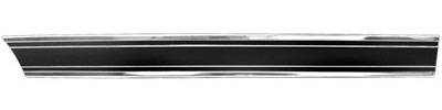 Auto Metal Direct - AMD X731-4069-28BR RH FR Lower Bed Molding Blk for 69-72 Chevy/GMC C/K