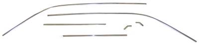 Auto Metal Direct - Auto Metal Direct W-508 Drip Rail Molding 6Pc for 67-69 Camaro/Firebird