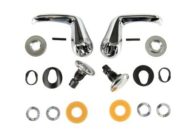 Auto Metal Direct - Auto Metal Direct W-733 LH/RH Vent Window Handle Kit for 67 Camaro/Firebird