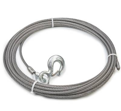 Warn - Warn 23677 Winch Cable & Hook 7/16"x75' 20400lb