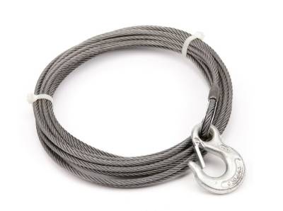 Warn - Warn 24891 Winch Cable & Hook 1/4"x50' 6800lb