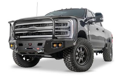 Warn - Warn 110630 Ascent HD Front Bumper w/Full Grille Guard for 23+ Ford SD