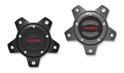 Warn - Warn 106684 OPTIONAL WHEEL CENTER CAP GRAY/RED 5 LUG