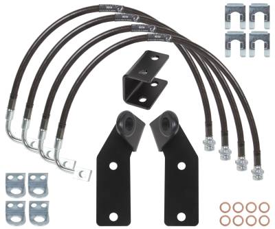 Carli Suspension - Carli CS-JBBLKIT-11 Extended Brake Lines/E-Brake Bracket for 07-18 Wrangler JK