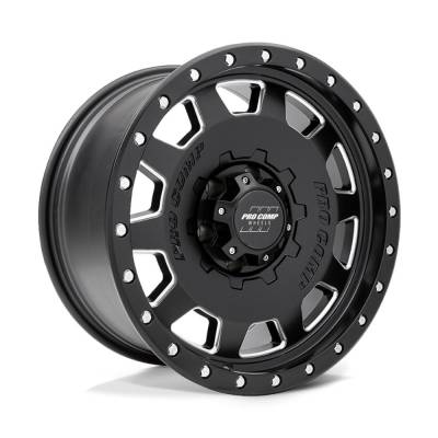 Pro Comp Wheels - Pro Comp Wheels PA60 HAMMER 17x9 6x5.5 -6mm Satin Black PXA5160-7983