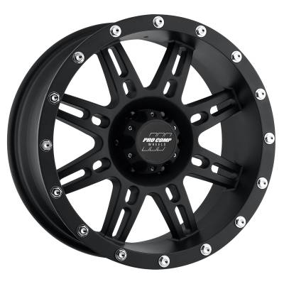 Pro Comp Wheels - Pro Comp Wheels PA31 STRYKER 16x8 6x5.5 0mm Flat Black PXA7031-6883