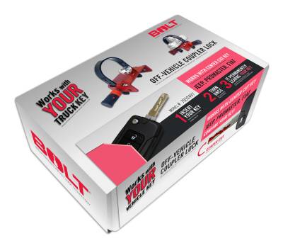 BOLT - BOLT 7032497 Off-Vehicle Coupler Lock for Jeep Center Cut