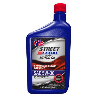 VP Racing Fuels - VP Racing Fuels VP3753043 Street Legal Synthetic-Blend Formula 5W-30 GF-6 Qt
