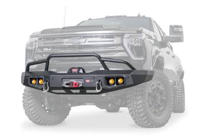 Warn - Warn 110917 Ascent Bumper w/Prerunner Guard for Silverado HD